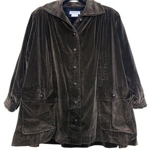 Vintage Yves Saint Laurent Women's‎ Brown Corduroy Coat Jacket FR 40 US M/L